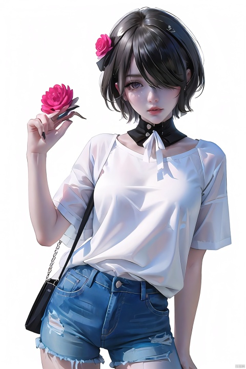  best,8k,UHD,masterpiece,bright ,high quality,flat color,1girl,
//////////////
Anime girl holding a red lotus flower. There are white butterflies and black butterflies flying around her, and there is a cobweb on her arm. The background is dark with many black leaves scattered around.
\\\\\\\\\\\
“Girl_in_the_Spider’s_Web”
white_and_purple_butterfly_accessories,
white_butterflies,
cobweb_background,
gothic,
surreal,
fantasy,
manga,
dark_romantic,
\\\\\\\\\\\\\\
aqw,rita rossweisse,1girl,hair over one eye,short hair,mole under eye,brown hair,
\\\\\\\\
,(t-shirt,cool,blue_jeans),,,