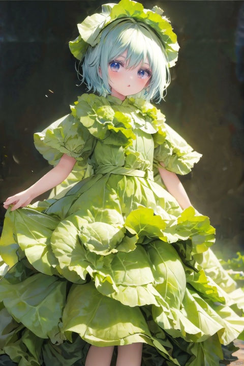  1girl,cabbage_dress