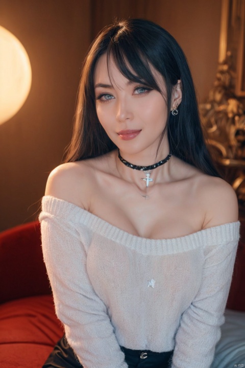  1girl, dance, Fairy, crystal, jewels,black, wings,Holy Light,As white as rosy clouds, 
1girl, solo, long hair, looking at viewer, blush, bangs, blue eyes, hair ornament, long sleeves, hair between eyes, jewelry, sitting, very long hair, closed mouth, blue hair, earrings, wings, choker, virtual youtuber, necklace, star \(symbol\), sweater, sleeves past wrists, black choker, halo, cross, feathered wings, puffy long sleeves, angel wings, star hair ornament, white wings, angel, star earrings, cross necklace, latin cross, star necklace, BY MOONCRYPTOWOW, MUSCULAR FEMALE, CN GIRL5,HALO,PHYCHEDELIC, EXTREMELY MUSCULAR