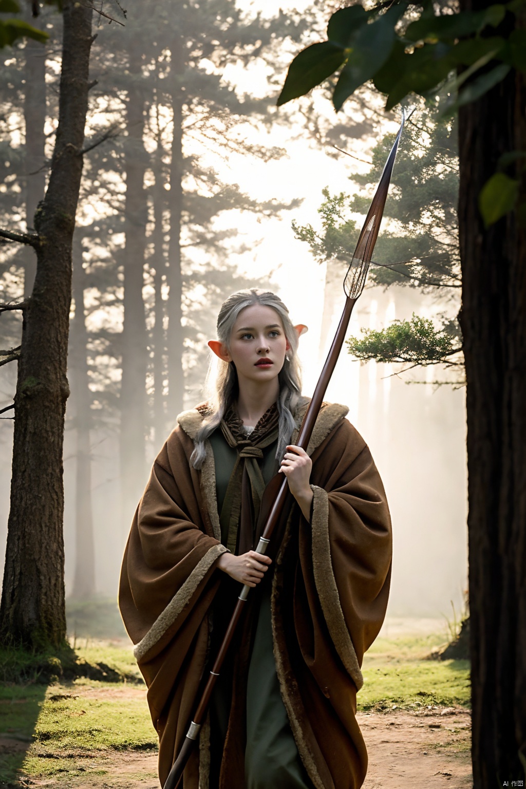  The cunning Trickster, its fur shifting between shades of midnight and silver, outwits a company of Elven archers with their longbows at the ready, their quivers filled with arrows enchanted to seek their target, as the creature disappears and reappears in flashes of light, leaving only confusion and empty shots in its wake.