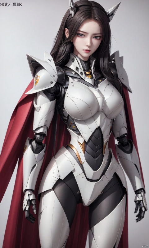  8k, best quality, masterpiece,1girl, illustration, an extremely delicate and beautiful, extremely detailed ,CG ,unity ,wallpaper, finely detail, official art, unity 8k wallpaper,big breasts, incredibly absurdres, quan,ban,,red cape,malenia_blade, hjyzbrobot, machine,1girl, hjyjiazhourbt,white_armor, Mecha,Female robots, leidianjiangjun, ,Slim,Perfect figure, , tianqi
