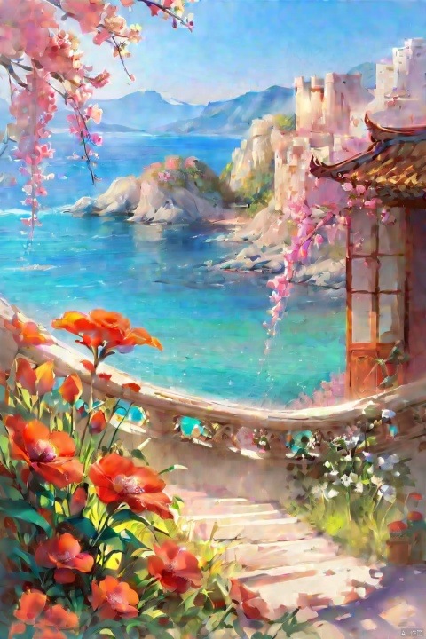by nixeu, photorealistic,amazing quality,(score_9,score_8_up,score_7_up,score_6_up,score_5_up), ancient chinese style, Starting from tomorrow, be a happy person.
I have a house, facing the sea, with spring warmth and blooming flowers.
From tomorrow, What the flash of happiness told me,I will tell everyone.
Give each river and each mountain a warm name.
Strangers, I also bless you.
May you have a bright future.
May you and your lover end up together.
May you find happiness in the mortal world.
I only wish to face the sea, with spring warmth and blooming flowers.
