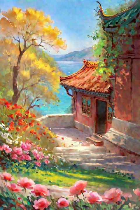 by nixeu, photorealistic,amazing quality,(score_9,score_8_up,score_7_up,score_6_up,score_5_up), ancient chinese style, Starting from tomorrow, be a happy person.
I have a house, facing the sea, with spring warmth and blooming flowers.
From tomorrow, What the flash of happiness told me,I will tell everyone.
Give each river and each mountain a warm name.
Strangers, I also bless you.
May you have a bright future.
May you and your lover end up together.
May you find happiness in the mortal world.
I only wish to face the sea, with spring warmth and blooming flowers.
