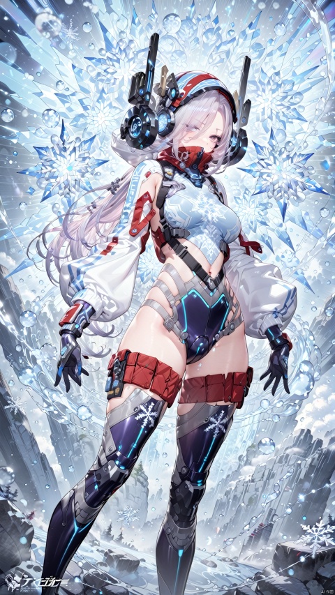  1 girl,Clothes in the shape of snowflake,
render,technology, (best quality) (masterpiece), (highly in detailed), 4K,Official art, unit 8 k wallpaper, ultra detailed, masterpiece, best quality, extremely detailed,CG,low saturation, as style, line art, TT
