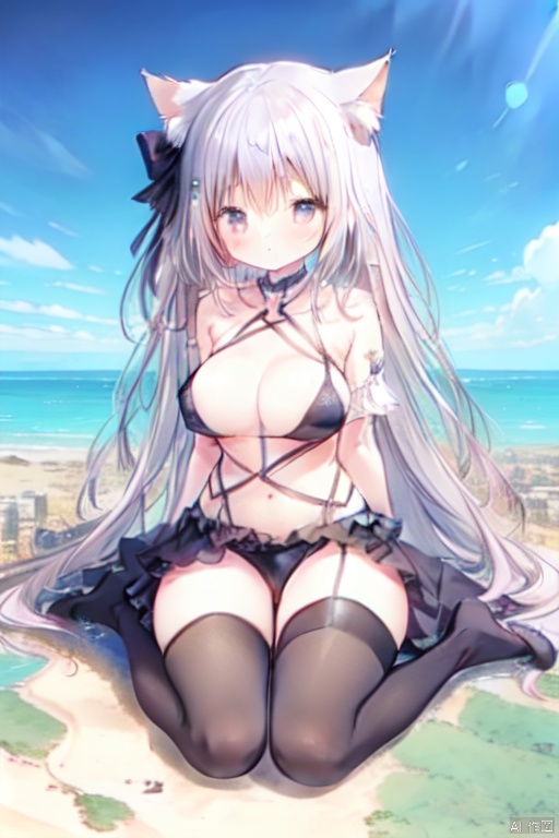  gigagts, wariza,1girl, cat ears, string bikini：1.4,gigantic breasts:1.5,giantess,gigagts,black_thighhighs,city under legs,proving earth is flat,skyline,day,giantess,small city:1.3,oppai loli
proving earth is flat,horizon,day,wariza,loli,kawaii,
