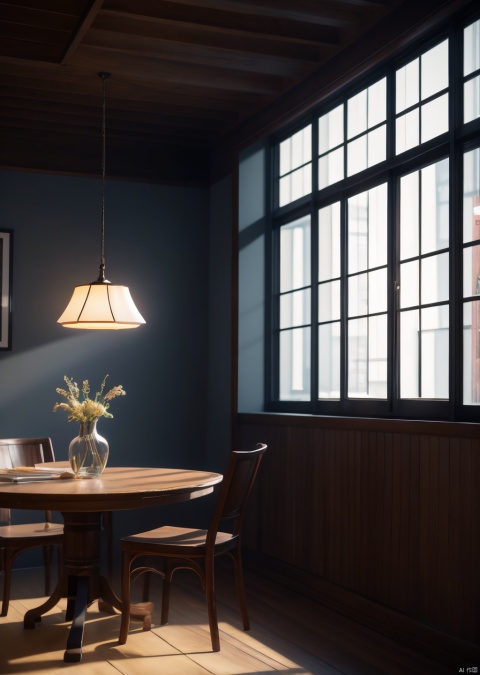  zen,There is a table in the room with a lamp on it, 3ds max+vray, building visualization, black vertical Flat noodles wood, octane rendering h 1024, vray 4k rendering, vue rendering, building finishes, high-resolution movie rendering 100k, volume lighting - h 7 6 8, 8k renderer, super realistic renderer vrray, v-ray 8k uhd, Asian interior decoration Chinese traditional texture, vray render 4k, Lumion pro rendering, Vray tracing,high detail,extremely detailed, best quality, masterpiece, high resolution, Photorealism, Hyperrealistic, Realistic, 8Kcorona render, octane render, 3ds maxzen