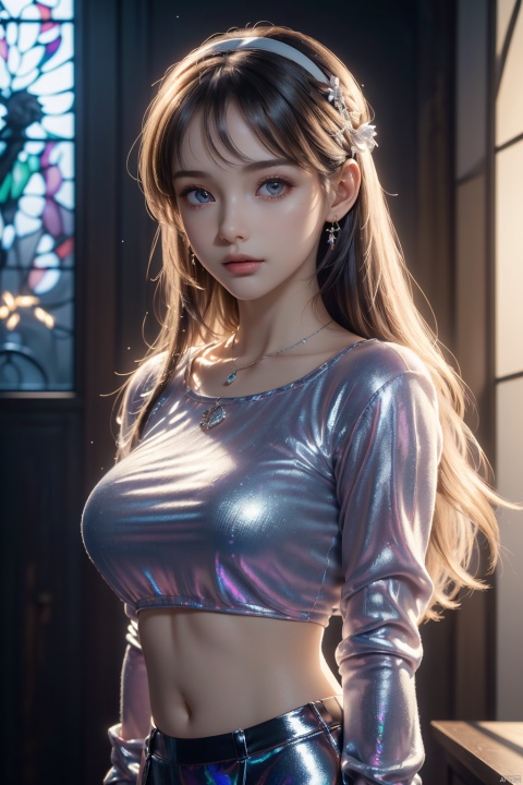  Girl, realistic,(Best quality, 8k, 32k, Masterpiece, UHD:1.2),beautiful big eyes, round eyes, pretty face, heart-shaped face, from front, best quality, ((realistic)), high quality, ultra detailed, ((Real picture)), (((realistic skin)), ((realistic) ratio, sidelighting (1.2), realistic, [(detailed face:1.2)], shiny eyes, looking at viewer, from back, delicate,high quality, colorful, (photography, photorealistic:1.1), (perfect face:1.4), dynamic angle, movie lighting, portrait, high definition image quality, sexual, the perfect body,beautiful body,(rar photo, best quality), (realistic, realistic:1.3), clean, masterpiece, fine detail, ultra-fine section, high definition, (best shadow), ((best quality)), (real), (masterpiece), absurdres, realistic, 1girl, goddess, very long hair, silver hair, white hairband, heels, sweater, sweater, sweater, high, sweater breech, necklace, snowy day, baroque church,


 Highest picture quality, masterpiece, exquisite CG, exquisite and complicated hair accessories, big watery eyes, highlights, natural light, Super realistic, cinematic lighting texture, absolutely beautiful, 3D max, vray, c4d, ue5, corona rendering, redshift, octane rendering, （Show whole body）, （all body）, ((poakl)), hy, hologram girl, Light master, Sky Fantasy