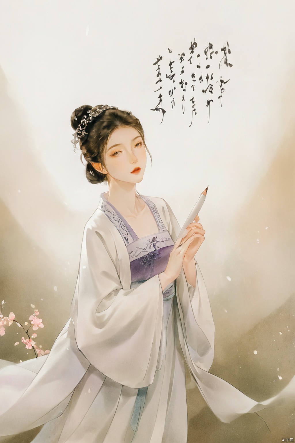 Photorealism of Photography,close-up photo,Dreamlike,Calligraphy,Chinese Paper Art,high detail,super wide angle,full body,first-person view,