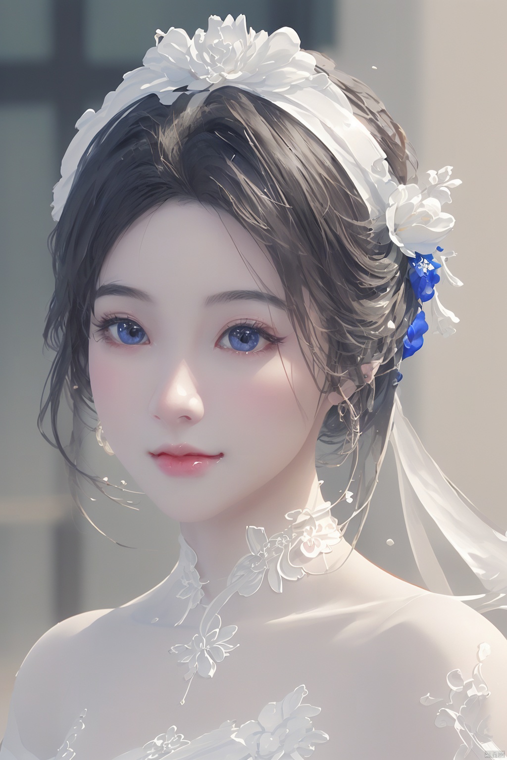  very delicate and beautiful, sweet and tender girl, exquisite features, Light master, 3d, painting