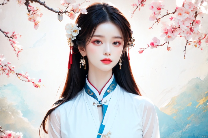  1girl, solo, long hair, black hair, hair ornament, dress, jewelry, upper body, flower, earrings, facial mark, chinese clothes, moon, forehead mark, branch, illustration,, Liuli, illustration,moyou,(masterpiece)most Good quality, masterpiece, realistic, 32K Ultra HD, official art,
1girl,dofas,solo,dofas,,mugglelight,puregirl,illustration,master work,high definition,ultra clear,fashionable exquisite red ultra-thin evening dress,red and white gradient,nebula background,yue,hair ornament,hanfu, (\yan yu \), longfeihanfu, illustration, photography