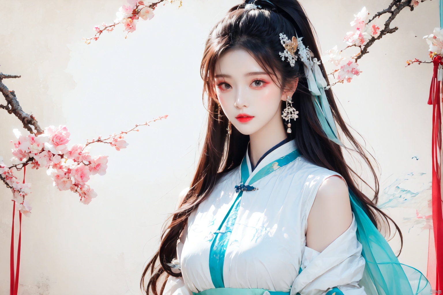  1girl, solo, long hair, black hair, hair ornament, dress, jewelry, upper body, flower, earrings, facial mark, chinese clothes, moon, forehead mark, branch, illustration,, Liuli, illustration,moyou,(masterpiece)most Good quality, masterpiece, realistic, 32K Ultra HD, official art,
1girl,dofas,solo,dofas,,mugglelight,puregirl,illustration,master work,high definition,ultra clear,fashionable exquisite red ultra-thin evening dress,red and white gradient,nebula background,yue,hair ornament,hanfu, (\yan yu \), longfeihanfu, illustration, photography