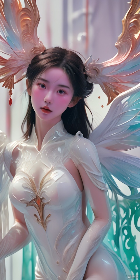  1girl,ice wings, Fairy, Liuli