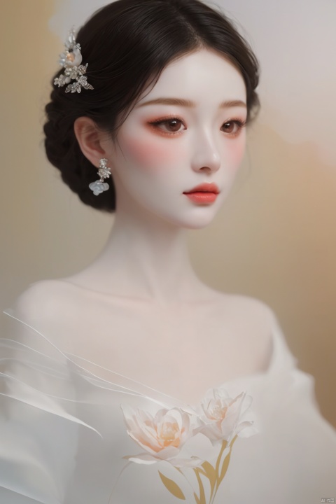 very delicate and beautiful, sweet and tender girl, exquisite features, Light master, 3d, painting,art, art painting 