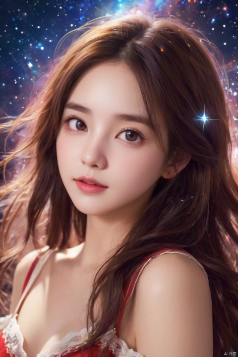  {{best quality}}, {{masterpiece}}, {{ultra-detailed}}, {illustration}, {detailed light}, {an extremely delicate and beautiful}, a girl, {beautiful detailed eyes}, stars in the eyes, messy floating hair, colored inner hair, Starry sky adorns hair, depth of fieldBest quality, masterpiece, photorealistic, 32K uhd, official Art,
1girl, dofas, solo, dofas, , mugglelight, puregirl, illustration, master work, high definition, ultra clear, fashionable and exquisite red ultra-thin evening dress, red and white gradient, photo, light,body, bpwc