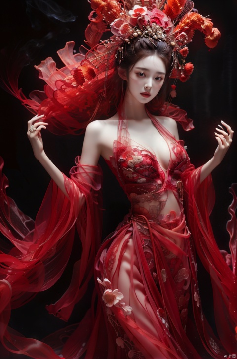  cowboy_shot,(Good structure), DSLR Quality,masterpiece, best quality, girl, solo, long hair, , sad, medium breasts, Wearing a Chinese belly, Hanfu, exposing the waist, exposing the shoulders, showing the beautiful curves of the female body, photo, real, masterpiece,best quality,official art,extremely detailed CG unity 8k wallpaper, wunv, nazha, , 1girl,kind smile
