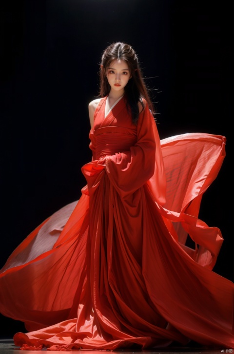  High detailed, masterpiece, A girl, Half-body close-up, solo, female focus：1.35, Tears in the eyes, [Shed tears], widow's peak, Long hair drifting away：1.5, Red, Hanfu|kimono）, /, Suspended red silk：1.35, BREAK, fine gloss, full length shot, Oil painting texture, (Black Background: 1.3), bow-shaped hair, 3D, ray tracing, reflection light, anaglyph, motion blur, cinematic lighting, motion lines, Depth of field, ray tracing, sparkle, vignetting, UHD, 8K, best quality, textured skin, 1080P, ccurate,upper body , xinjiang, xinjiang