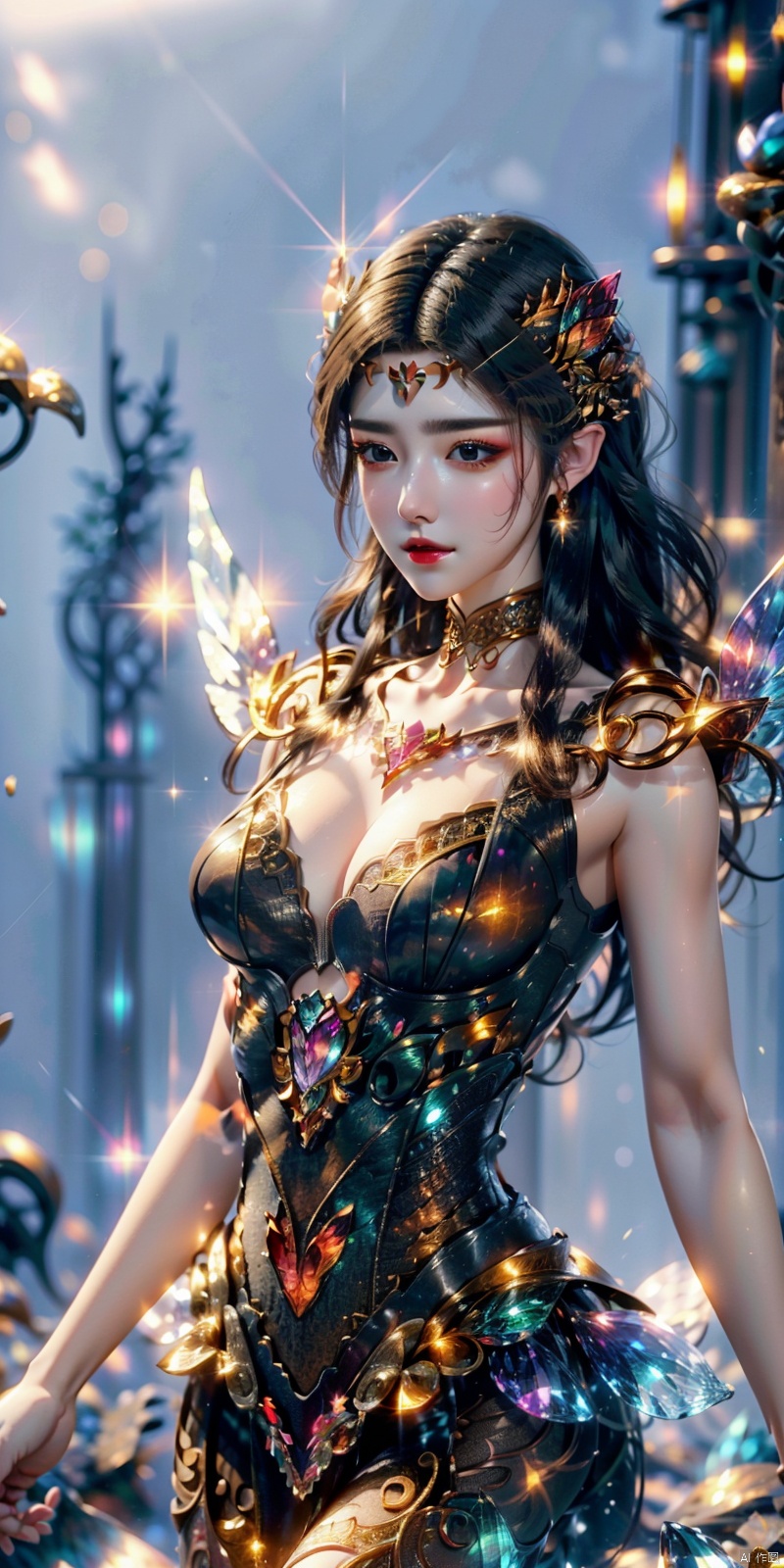  ,cowboy_shot ,best quality,highly detailed,masterpiece,ultra-detailed,illustration,solo,an extremely delicate and beautiful,8k_wallpaper,extremely detailed,an extremely delicate and beautiful girl,world masterpiece theater,dynamic angle,focus_on_face,,1girl,multiple_girls

Enchanting mermaid with iridescent scales and flowing seafoam hair, swimming gracefully in a crystal-clear ocean, surrounded by colorful coral reefs and mystical underwater creatures, creating a sense of wonder and mystery, captured in a dreamy and ethereal watercolor painting., cute girl, , crystal_dress , crystal , wings , , 1girl,kind smile, meidusha, ((poakl)), BY MOONCRYPTOWOW