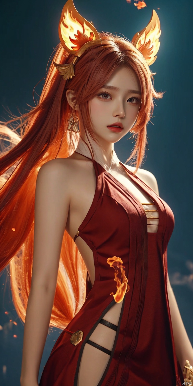  masterpiece, 1 girl, Look at me, Long hair, Flame, A magical scene, glowing, Floating hair, realistic, Nebula, An incredible picture, The magic array behind it, Stand, textured skin, super detail, best quality, ,,dress, ((poakl)), yae miko,purple eyes, pink hair, animal ears, bare shoulders, fox ears, heart, , long hair, , hair between eyes,