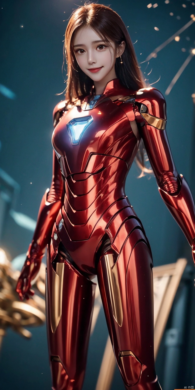  (Good structure), HDR, UHD, 8K, A real person, Highly detailed, best quality, masterpiece, 1girl, realistic, Highly detailed, (EOS R8, 50mm, F1.2, 8K, RAW photo:1.2), ultra realistic 8k, (best illumination, best shadow, extremely delicate and beautiful), (official art, beautiful and aesthetic:1.2), ,gangtiexia,,solo,standing,armor,((purple of power armor)),glowing,male focus, solo, 1girl, , long hair, Wind, flowing hair, kind smile, (perfect body),
full body, Wind, flowing hair, kind smile,((Cosmic starry sky, starry background)) , pose for picture, , looking_at_viewer,, as sky, xuxin, ((poakl))