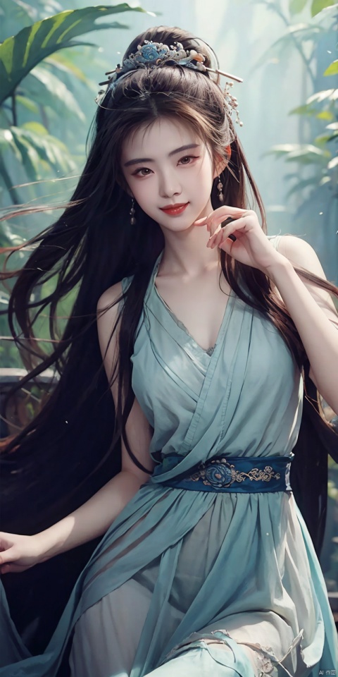  (cowboy_shot), (Good structure), DSLR Quality,Depth of field ,looking_at_viewer,Dynamic pose, , kind smile,,zixia,
Longing woman posing for photo in blue and white dress, beautiful and seductive anime woman, a beautiful fantasy empress, Inspired by Fenghua Zhong, Beautiful character painting, author：Qiu Ying, sensual painting, By Leng Mei, by Yang J, pinup art, Art germ. anime illustration, inspired by Chen Yifei, author：Chen Lin, wangzuxian