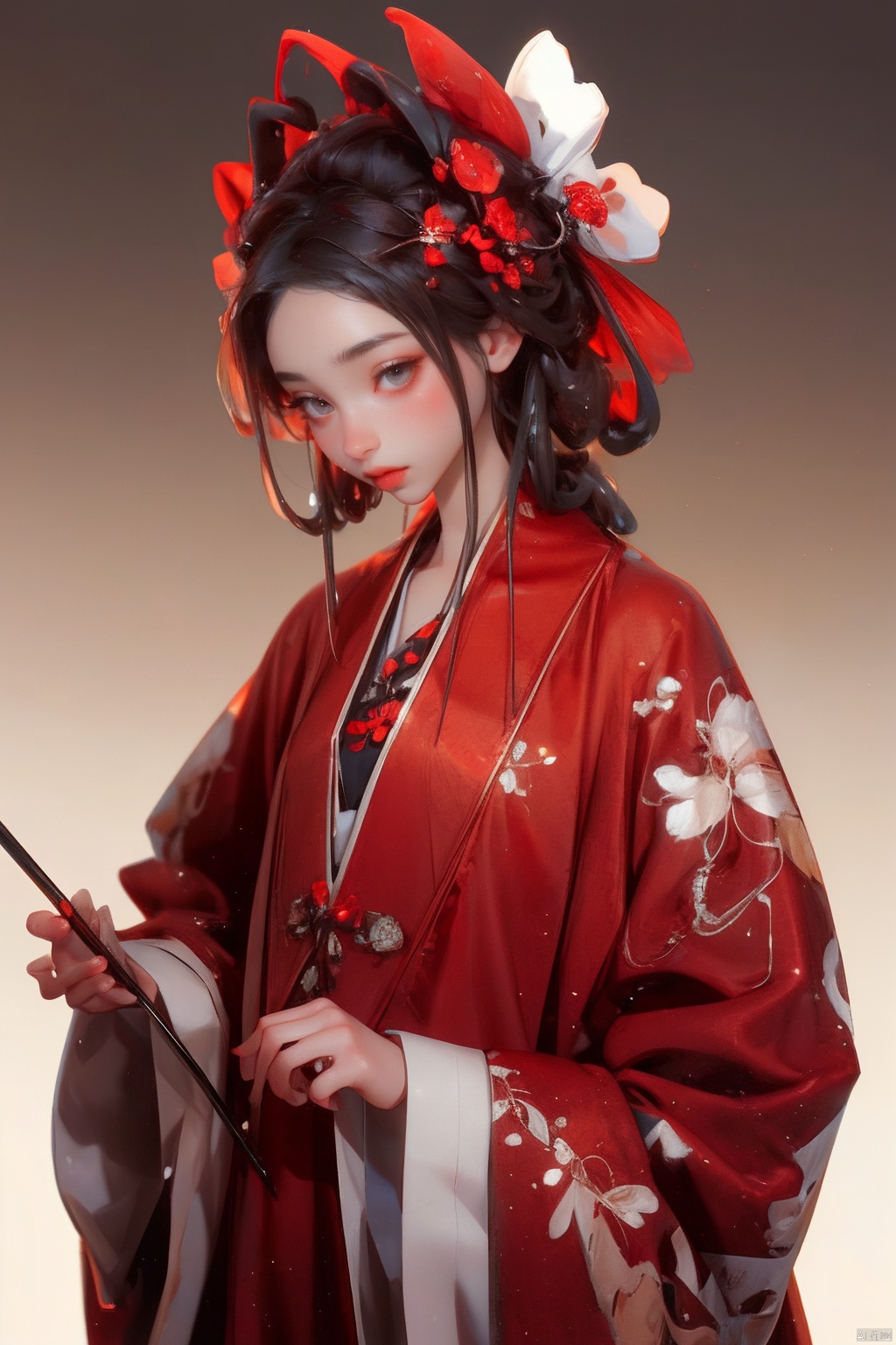  masterpiece,best quality,ultra high res,white background,,chinese clothes,hair ornament,hair rings,hanfu,, chinese clothes