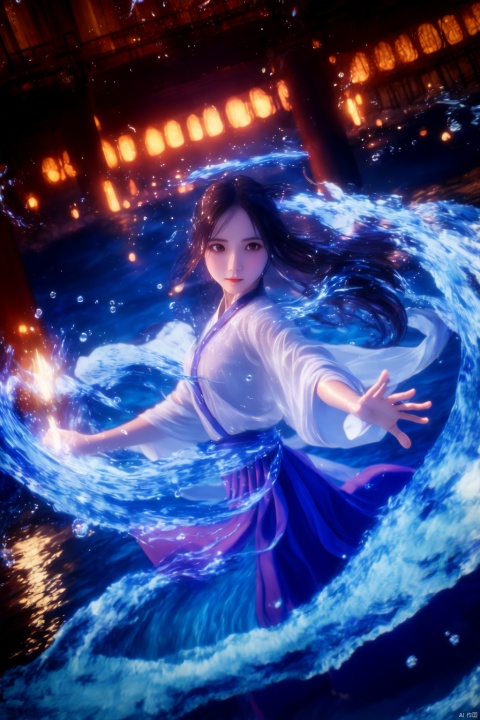  using wwm-water-magic,wwm-water-magic,using water-magic,ancient-costume,dancing,water-magic,fighting stance,1girl,solo,,water-magi