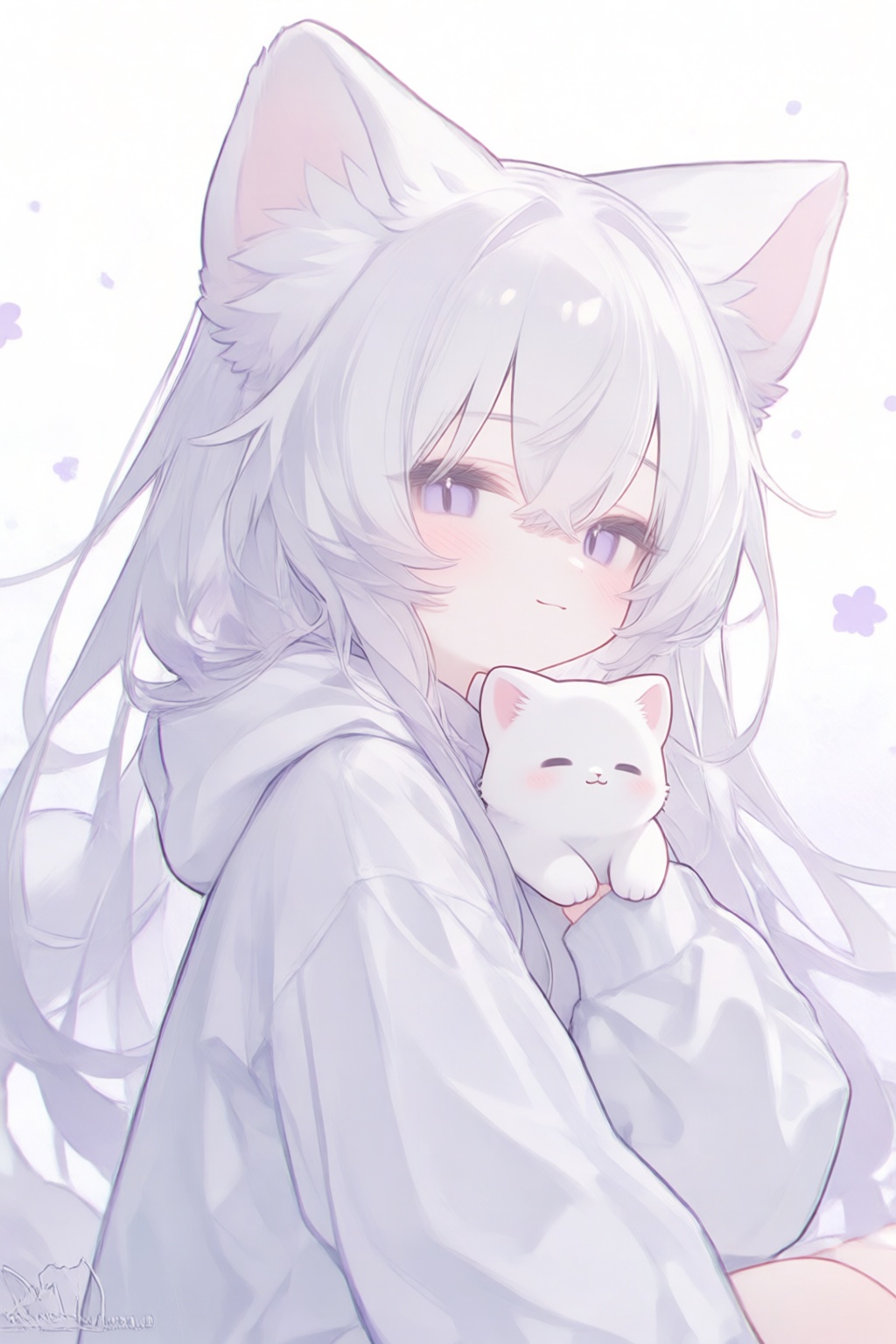 1girl,  animal,  animal ears by 青秋 on Tensor.Art