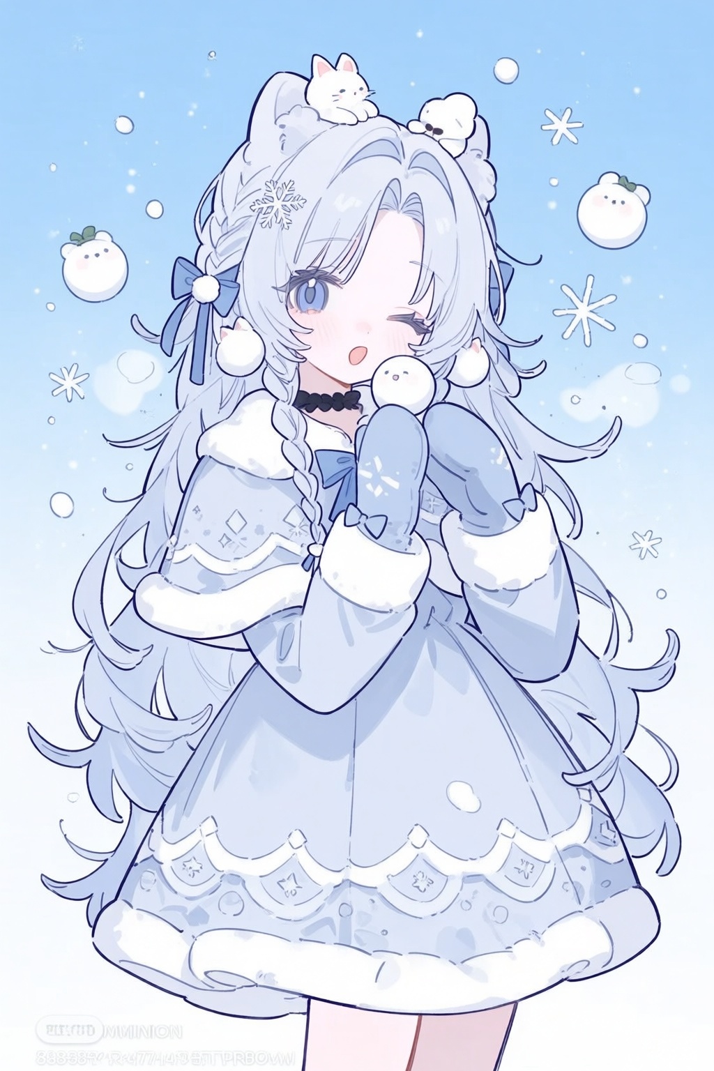chigusa maru (vtuber),  1girl,  animal ears by 青秋 on Tensor.Art