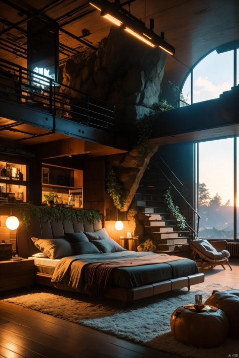  Architectural rendering, architectural design, Rock architecture, a photorealistic hyperrealistic render of an interior of a beautifully decorated cozy living room by pixar, greg rutkowski, wlop, artgerm, dramatic moody sunset lighting, long shadows, (volumetric:1.5), cinematic atmosphere, octane render, artstation, 8 k artstation on trending detailed, highly wallpaper, archdaily, lightpaint, nature nightvision nature wilderness nature nature nature architecture industrial architecture industrial architecture industrial urbex building nature nature, Rock buildings