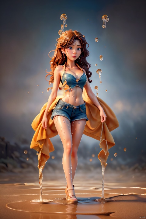  Epic CG masterpiece,stunningly beautiful,graphic tension,dynamic poses,stunning colors,3D rendering,surrealism,cinematic lighting effects,realism,00 renderer,super realistic,masterpiece,best quality,32k uhd,insane details,intricate details,hyperdetailed,hyper quality,high detail,ultra detailed,Masterpiece,
1girl,solo,glowing,simple background,,rain,it's soaking wet,(splash of water:1.4),,wet_hair, yanlingji, (\MBTI\), jiqing, babata, (\shen mingshaonv\),流光