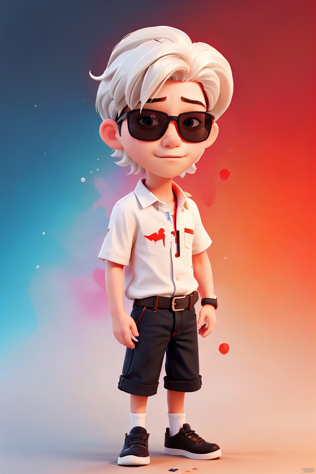  //
( code background), (data background,:1.2),
//
multicolored_background,red and white background,sam yang, (1boy:1.3), (short white hair,hair slicked back,:1.2)black sunglasses, expressionless,cowboy shot, no_eyes,(colored inner hair, colored_tips,:1.2), shota, ink style, 90s, Light-electric style, BJ_Violent_graffiti, saibo