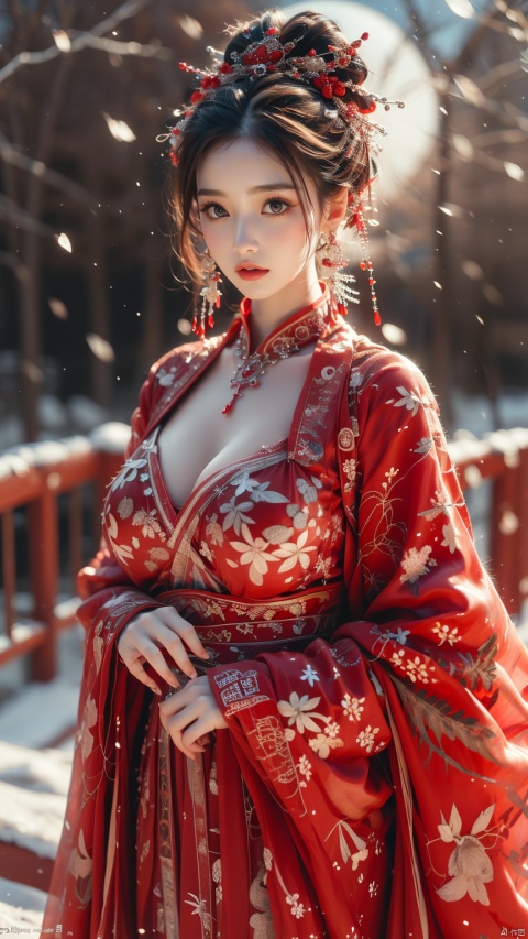  best quality,ultra high res,professional photography,sharp focus,resolution,sophisticated detail,depth of field,photorealistic,realistic,(full_shot),(Show whole body),
full moon,A huge moon,another moon shadow behind the moon,scarlet_moon,moonlight,in winter,snowflakes,
(succubus:1.4),a girl,silver hair,white hair,with long silver hair,natural skin texture,her skin glows in the moonlight,looking at the audience,powder blusher,purple eyes,heart-shaped_pupils,a straight chest,huge breasts,snake waist,big eyes,
hydress