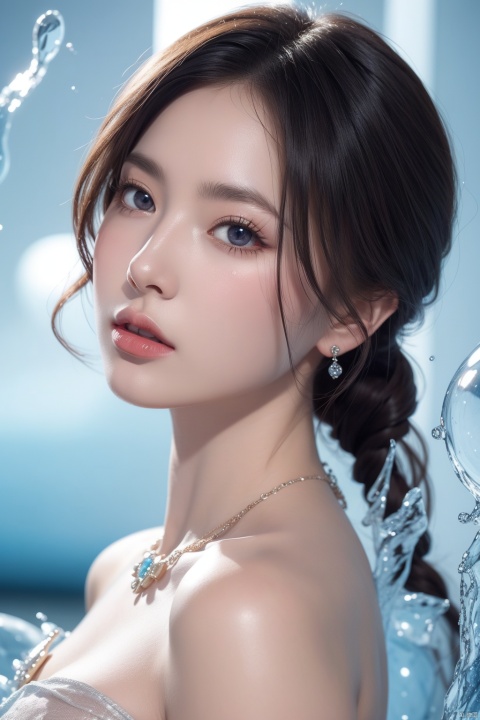 (masterpiece),(best quality),(super fine illustration),(beautiful and detailed eyes),{very detailed light},{painting},{{very fine 8K CG wallpaper}},anime,1girl,solo,beautiful detailed ice,beautiful detailed water,ice palace,galaxy,gem,jewelry,necklace,
