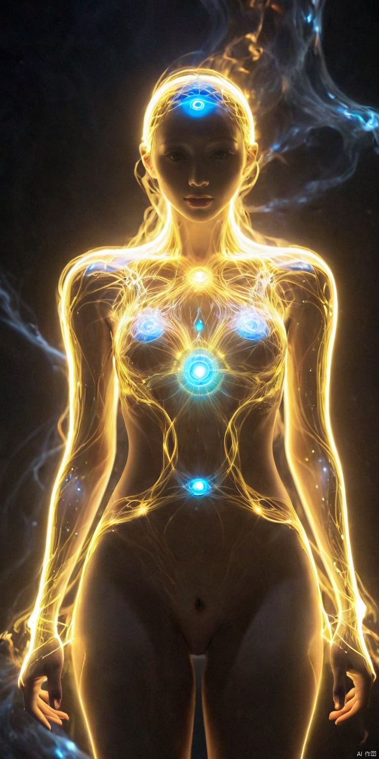  1 girl, (plumping breasts, slender waist, long leg), (naked, glowing bounded, thigh photo, close up:1.7), [I found the following prompt on titter which gives an interesting result. This is after a lot of manipulating. Sampler is TCD, cfg:1.3] Gossamer god demiurge dreams dreamer simulation simulacrum abyss void star biological artificial Promethean fractal fire beyond ken agency ghost weaving weft entangled web temporal threads recursive matrix reality breathes gnostic spun shadow melting untrammeled black hole., magic circle,