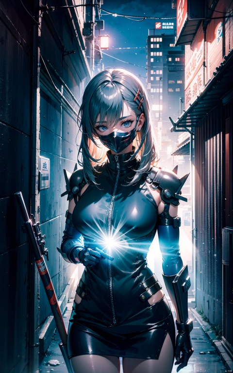  ((cyberpunk cityscape)), a girl dressed in an elegant black suit, who has the( mask of a kitsunes blak_red:1.4), holding a baseball bat on his shoulder, with black leather gloves, 8k quality, in a medium shot on a background of a night city. digital art and illustration by greg rutkowski, trending pixiv, award winning cinematic dramatic lighting closeup portrait studio photography hyperrealistic very detailed 4K HDR volumetric lightrays octane render ultra, greyscale, , neon lights, dark alleys, skyscrapers, futuristic, vibrant colors, high contrast, highly detailed,tamamo (fate),fox girl, medium breasts,(cowboy shot),(nsfw:0.9) Highest picture quality, masterpiece, exquisite CG, exquisite and complicated hair accessories, big watery eyes, highlights, natural light, Super realistic, cinematic lighting texture, absolutely beautiful, 3D max, vray, c4d, ue5, corona rendering, redshift, octane rendering, （Show whole body）, （all body）,