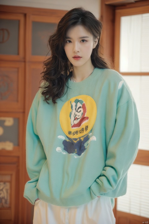  Bestquality,8k,(((masterpiece))),((bestquality)), hair, 80sDBA style, Kung fu moves, anthropomorphic, , Animal pattern sweater