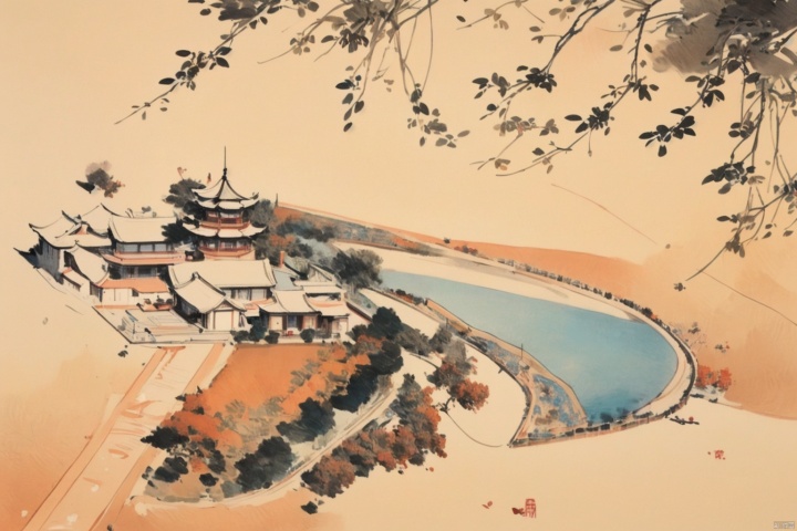 ,wdw kehuanfeng,Light,AARG_aerial-000018,bj_Fault art, Ink and wash style_WDW_SMF, wdw_claborate-style painting
