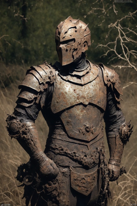  (1boy:1.6),solo,mature,incredibly absurdres,absurdres,realistic,full_shot,,evil person,evil person, armor, Bronze_ Armor, rusted