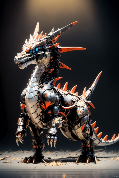  absurdres,absurdres,realistic,(full_shot:1.8), solo, , Mechanical Dragon, astride,astride a Dragon,(1girl:1.2), , Colorful and Black, Metal handmade