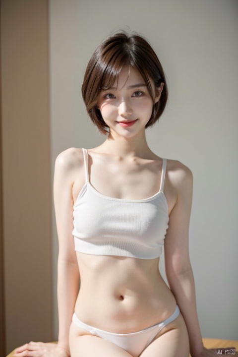  1girl,short hair, spread_legs, looking_at_viewer
,plain smile, Asian girl,xka, linghua, Magazine,