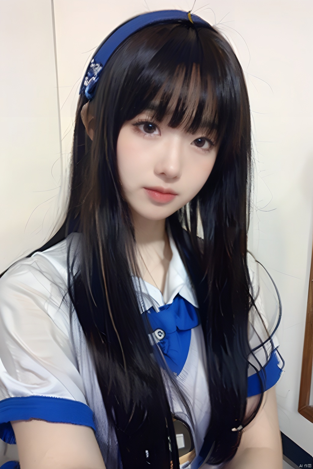  1girl,short hair,school uniform, ,moyou, yanshangyue_xishi yuanpi, (\shuang hua\)