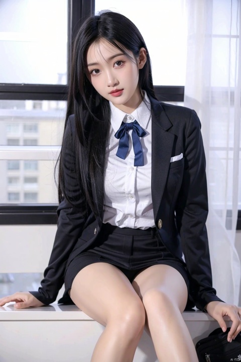 1girl,short hair,student,uniform