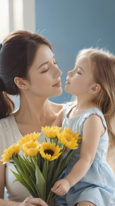 flower,Mother's Day, Warm, Mother and Daughter, mLD