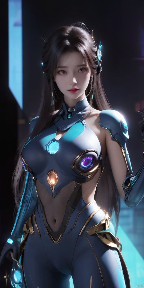  The TVGirl,mecha technology suit,standing,big chest,37-point lens,weird style,cyberpunk style, XXE