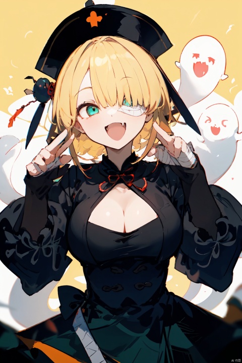  nai3 style, nai3style,multiple_girls,1 girl,solo,blonde_hair,halloween,breasts,blue_eyes,halloween_costume,ofuda,red_hair,green_eyes,red_eyes,open_mouth,jiangshi,object_through_head,hat,long_hair,spider_web,fang,silk,looking_at_viewer,bandages,cleavage,mummy_costume,green_hair,mask,short_hair,smile,chinese_clothes,jack-o'-lantern,holding,mask_on_head,qing_guanmao,dress,black_dress,medium_breasts,ghost_pose,long_sleeves,ghost,:d,large_breasts,talisman,zombie_pose,bangs,one_eye_covered,trick_or_treat