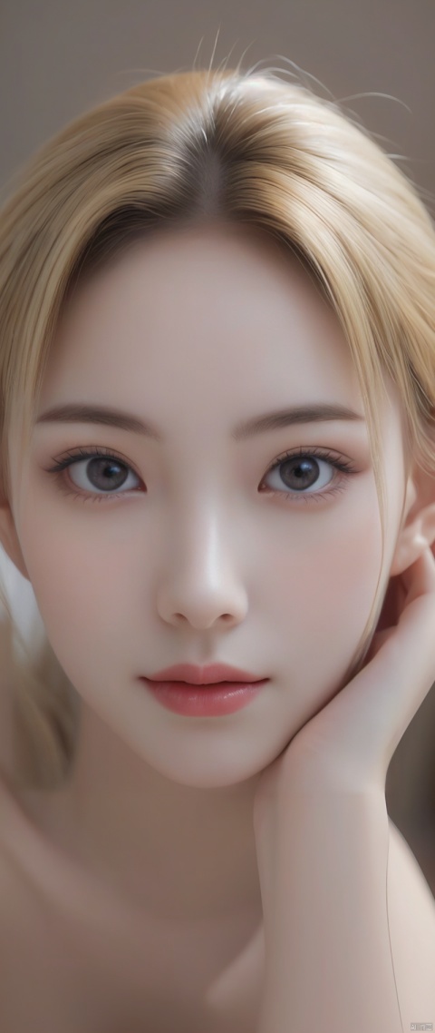 , Highest Quality, 16K High Resolution, Super Detailed, Masterpiece, Live Shot, Photorealism: 1.4, Surrealism: 1.4, Sharp Focus, Very Fine and Beautiful, Small Details, 1 Woman, (Europe: 1.2), (Blonde ), (nsfw:1.1), (sitting on the table), (super pretty), (beautiful face: 1.5),