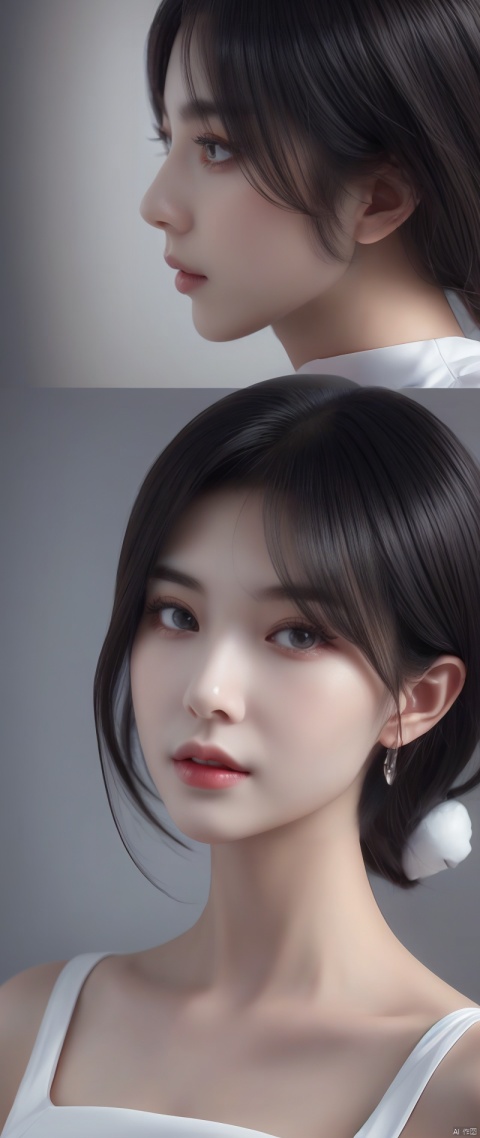 Face Correction///Wearing clothes, Fix it in safe mode, (Reproduce the image accurately1.37), (1.lady), 20-year-old supermodel, (Best quality correction:1.21), 32K resolution, (Realistic:1.21), (Ultra-realistic:1.21), High resolution UHD, (masterpiece:1.21), (Improvement of quality:1.4), (Very beautiful face details), (Perfect Anatomy:1.37), Anatomically correct proportions, Esbian all over, Physically Based Rendering, Ray Tracing, (Improve quality:1.21), (Highest quality real texture skins:1.21), (Highly detailed eyes:1.21), Symmetrical eyes, Deep colored eyes, Detailed painted face, (Ultra-detailed eyes:1.21), (tired, Sleepy and satisfied:0.0), (Fine lips:1.21), (fine nose:1.2), Detailed eyelashes, Sharpen your eyebrows, (Photorealistic), (Sharp Focus), (Highest Resolution), (The most ridiculous quality), Faithful and accurate facial reproduction, Blurred Background, Cinematic professional lighting, 