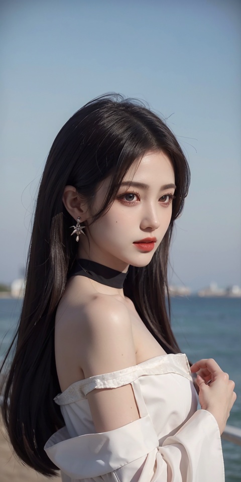  Ultimate,
(A girl), silk, cocoon, spider web, Solo, Complex Details, Color Differences, Realistic, (Moderate Breath), Off Shoulder, Eightfold Goddess, Hair Above One Eye, Earrings, Sharp Eyes, Perfect Fit, Choker, Dim Lights,cocoon,transparent,jiBeauty, yifu, wangyushan,upper_body,chinese_clothes,background_sky,no hair on eye,looking_at_viewer,facing_viewer,front-view,do not tilt,do not bias,no leap.Eye close-up, tifa, 1 girl, hm
