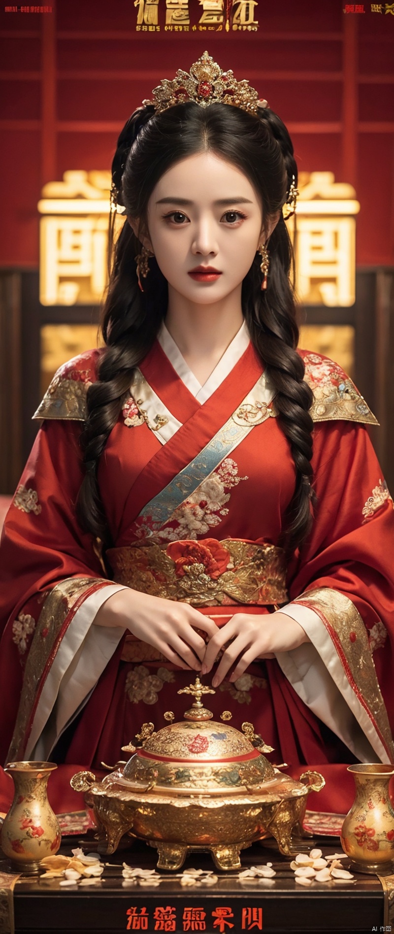  The most esoteric、top-quality、Photorealsitic、A hyper-realistic、Movie Poster、three kingdom, guofeng, zhaoliying