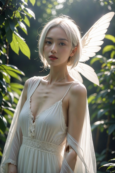 Greenfield girl in the jungle with white hair
Elves,whitedresses,wings.